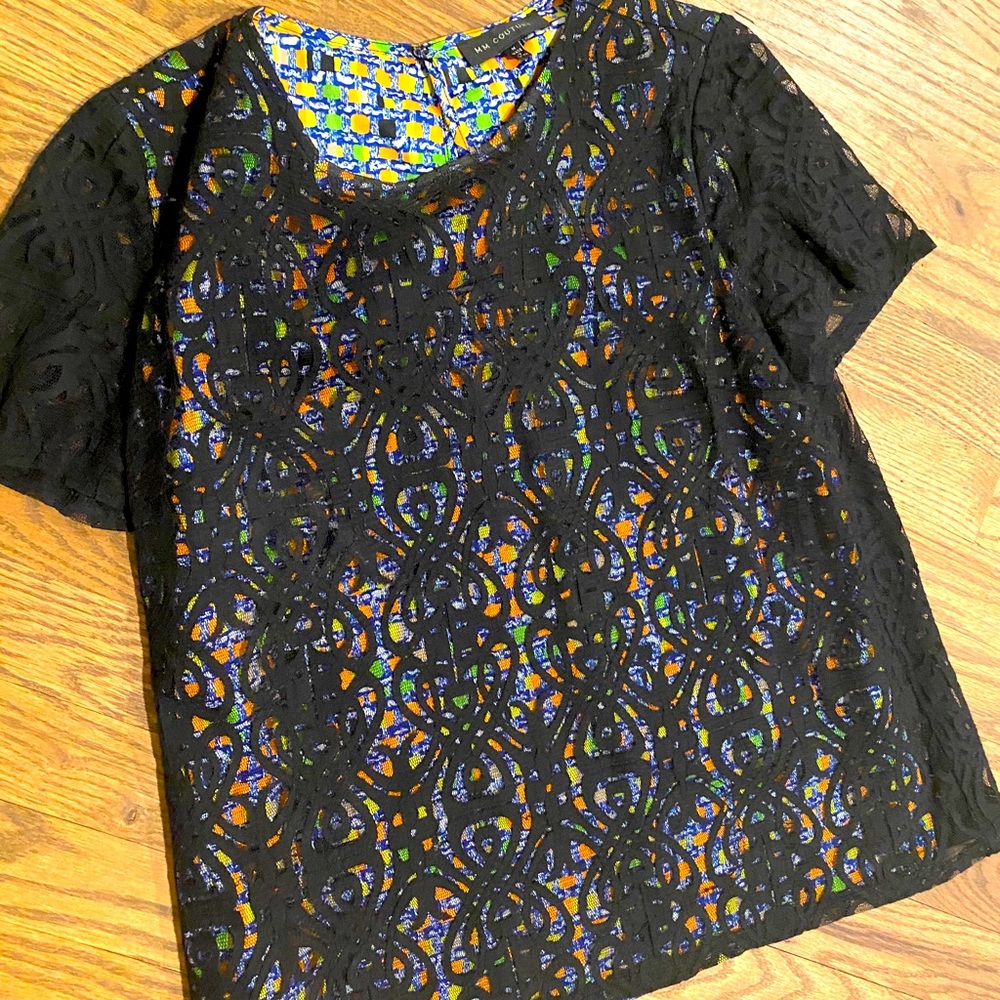 Layered lace shirt